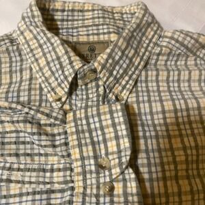 Beretta‎ Shirt Men Size XL Long Sleeve Roll Up Button Up Cotton Single Pocket